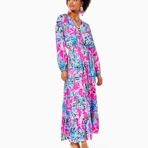 Lilly Pulitzer Pauline Maxi Dress | Pretty in Pink | Size XL